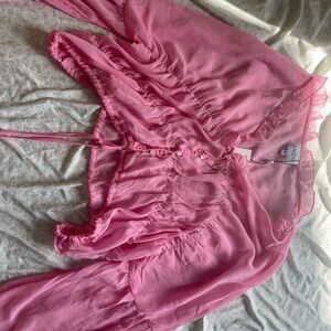 Sioni Sheer Pink Top